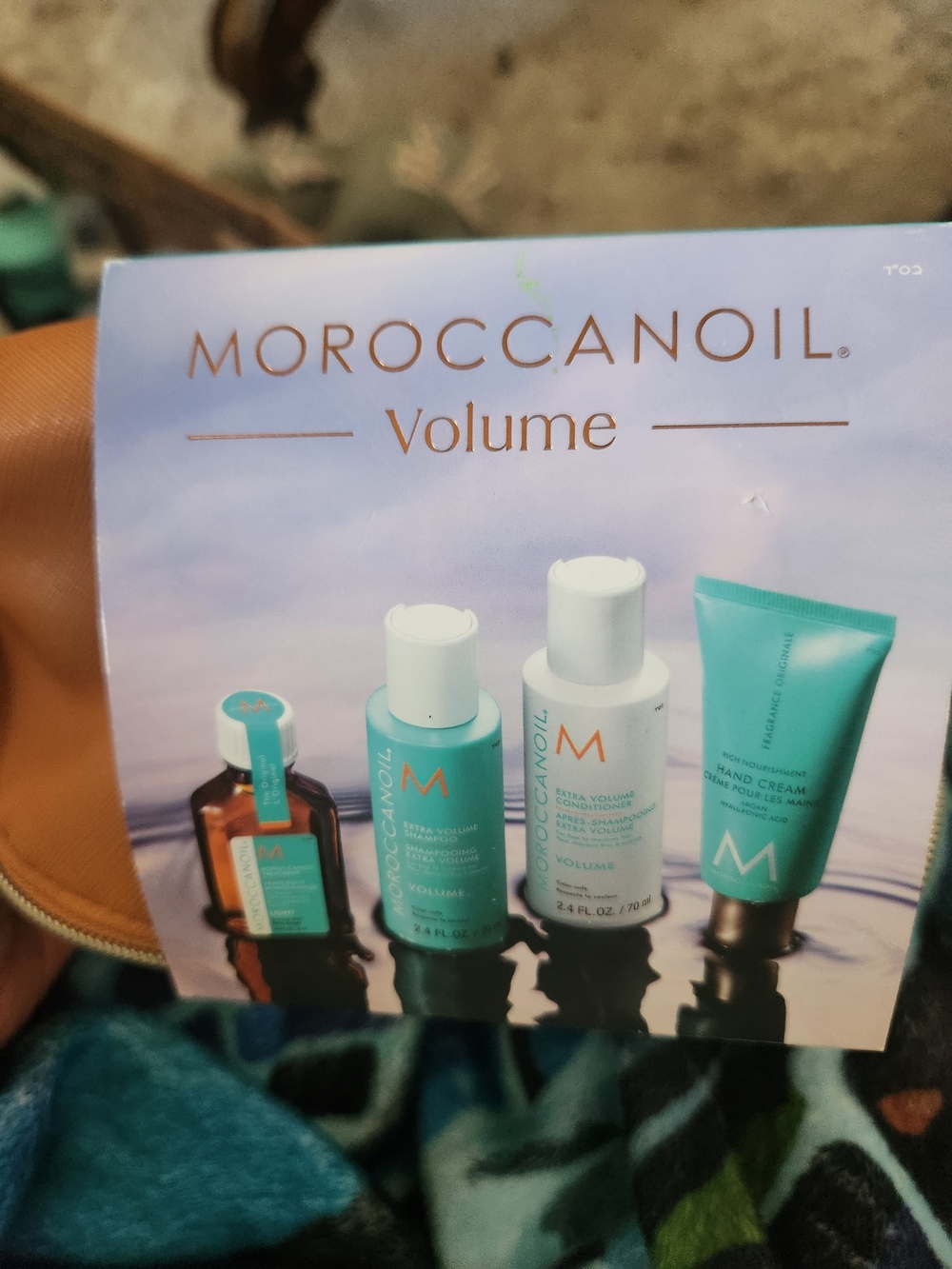 Moroccanoil Volume Hair Care Set in Turquoise and White